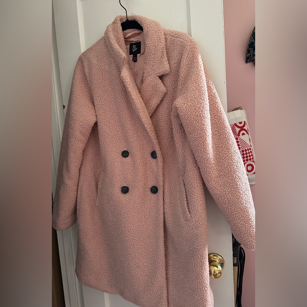 Pink pea coat